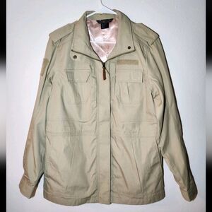 EUC 5.11 Tactical Womens Size Large Khaki Taclite M-65 Beige Utility Jacket